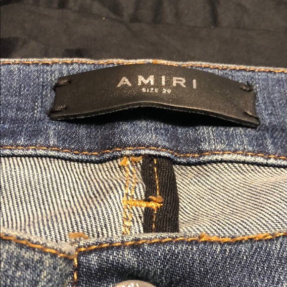 black and gold amiri jeans